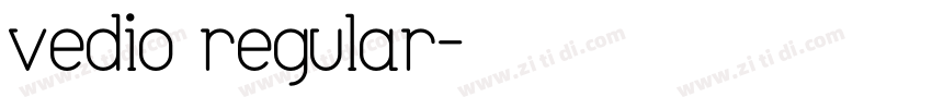 vedio regular字体转换